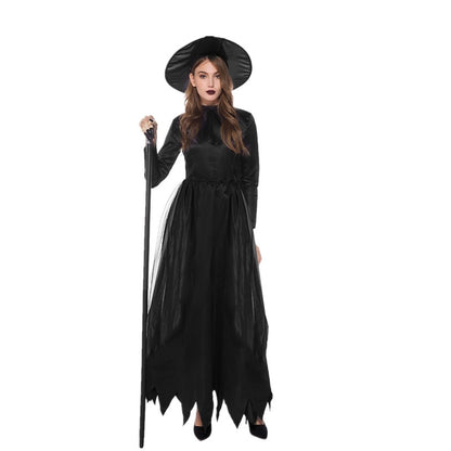 Halloween Fashion Black Witch Costume Suit