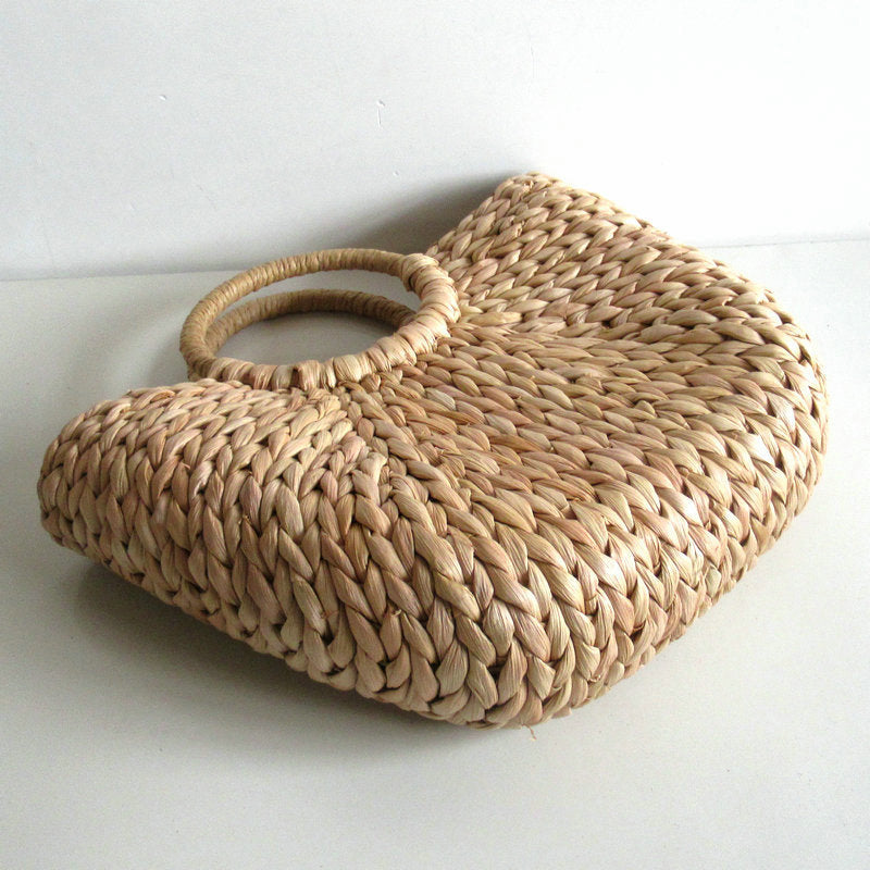 Bamboo Woven Oval Basket Creative Eggs Basket Fruit Bread Snacks Basket Easter Props