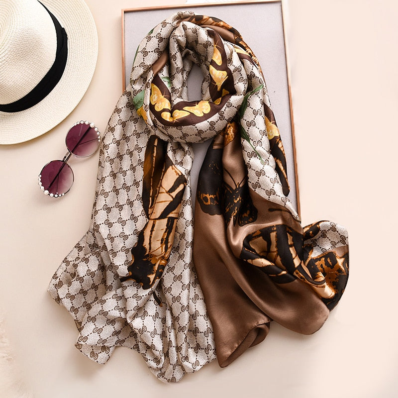 Warm silk scarf