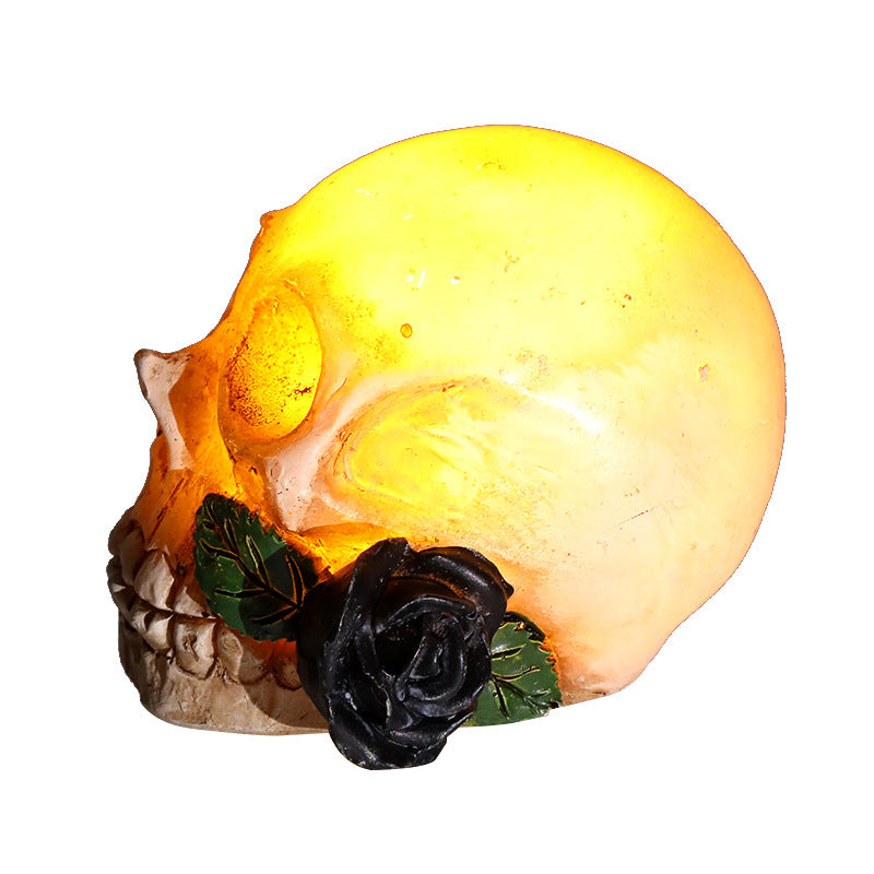 New Halloween Decorations With Light Skull Glowing Props