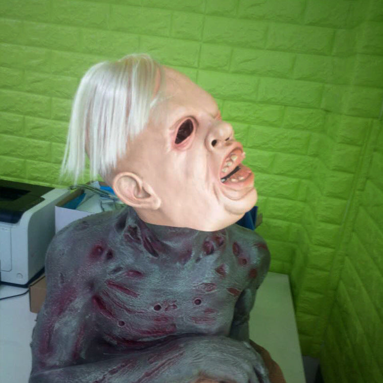 Horror One-Eyeed Mask Cosplay Scary Zombine Joker Haunted House Latex Masks Helmet Halloween Party Costume Props