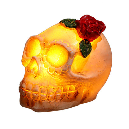 New Halloween Decorations With Light Skull Glowing Props