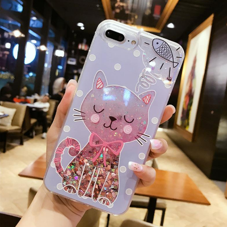 Compatible with Apple, Cat Phone Cases for iPhone 6 to iPhone X