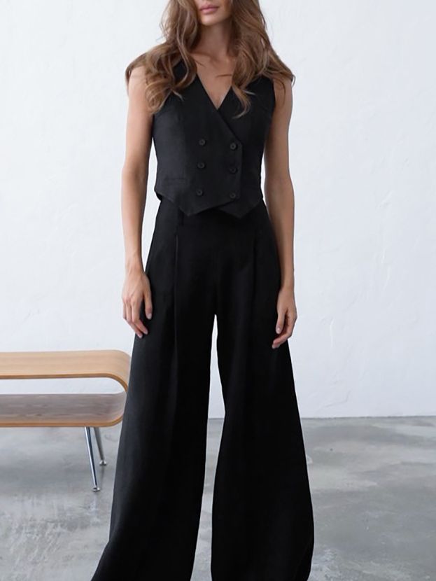 Women's Fashion Casual Vest Trousers set
