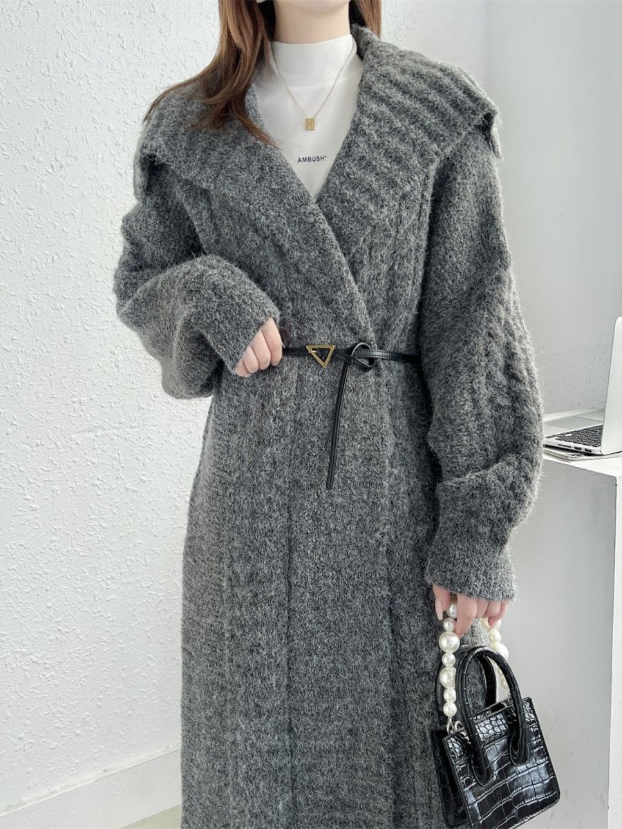 Long Knitted Cardigan Coat