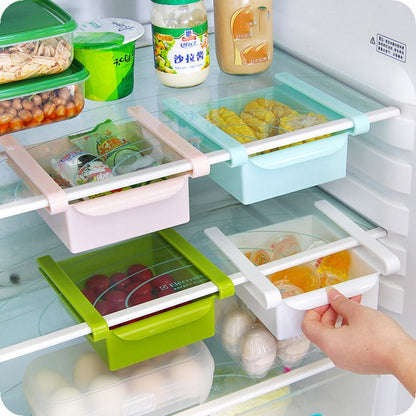Refrigerator Storage Box Kitchen Accessories Space-saving Cans Finishing Four Case Organizer Creative Twitch Type Glove Box