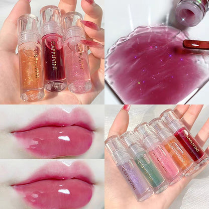 Lips Gloss Lip Gloss Lip Balm Glass Transparent Lip Gloss Moisturizing Moisturizing Water Light Lip