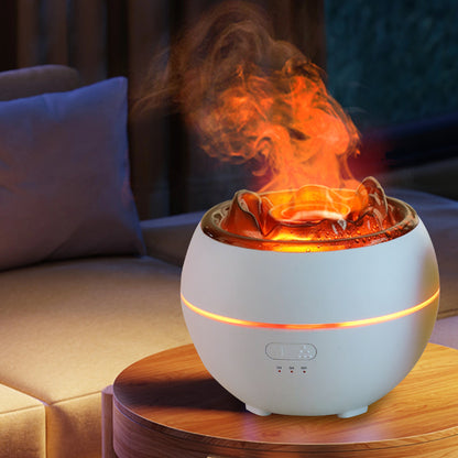 Flame Aroma Diffuser Household Desk Aromatherapy Humidifier