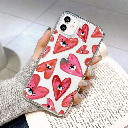 Japanese And Korean Love Full Print Mobile Phone Case Transparent