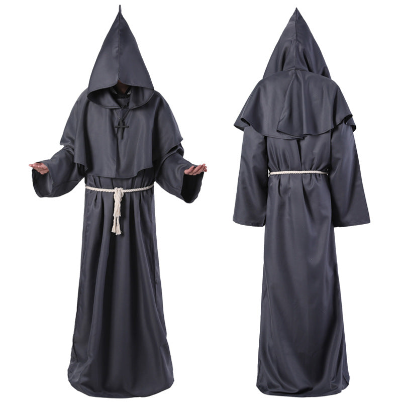 Halloween Costume Medieval Friar Wizard Costume