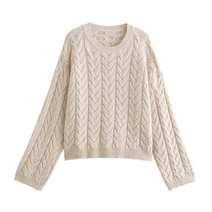 Sweater Irregular Twisted String Big Bowknot Section Sweater