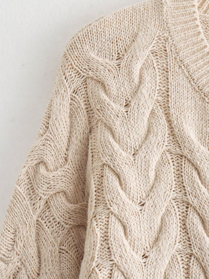 Sweater Irregular Twisted String Big Bowknot Section Sweater