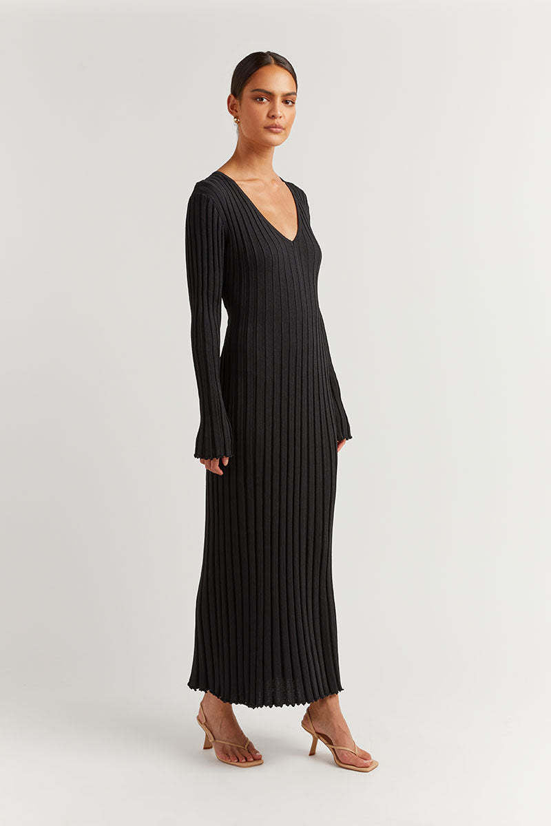 Slimming Knitted Maxi Dress
