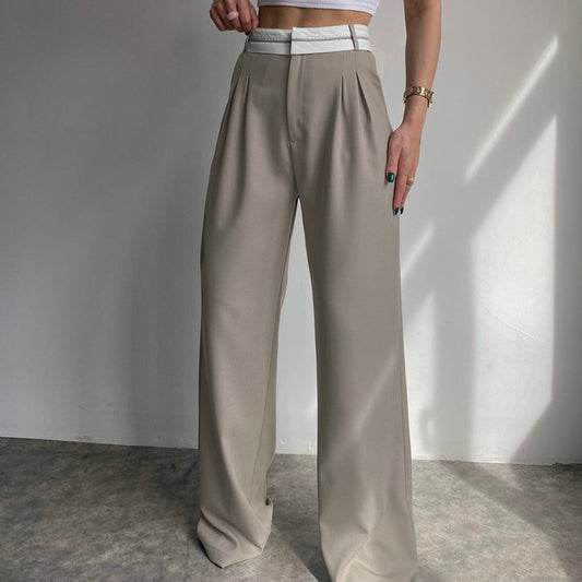 Autumn Solid Color Slimming Casual Pants